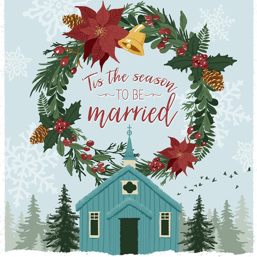 Illustration - Winter Wedding Invitation